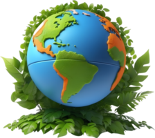 AI generated earth logo for world environment safe png