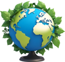 ai gerado terra logotipo para mundo meio Ambiente seguro png