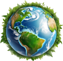 AI generated earth png, globe png