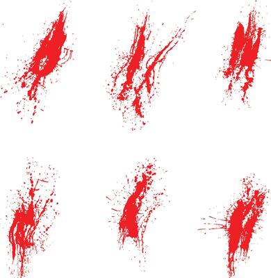 Realistic blood splatter background