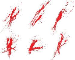 Red blood splatter stain vector background