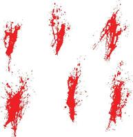 Drip vector paint blood splatters background