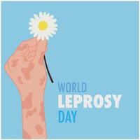 World leprosy day illustration vector