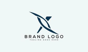 letra X logo diseño vector modelo diseño para marca.