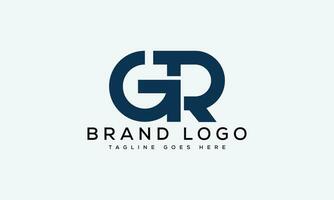 letter GR logo design vector template design for brand.