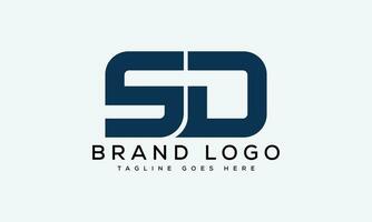 letter SD logo design vector template design for brand.