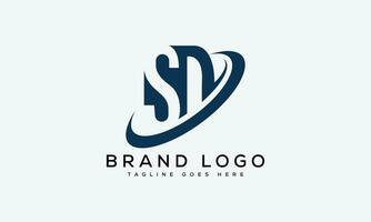 letter SD logo design vector template design for brand.