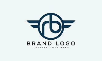 letter RB logo design vector template design for brand.