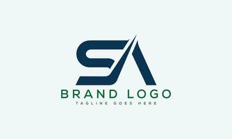 letter SA logo design vector template design for brand.