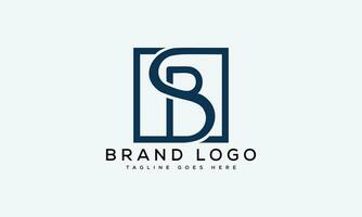letra sb logo diseño vector modelo diseño para marca.