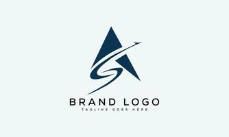 letter SA logo design vector template design for brand.