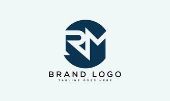 letter RM logo design vector template design for brand.