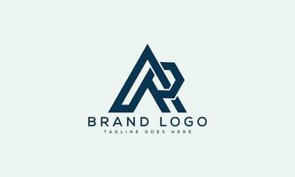 letter AR logo design vector template design for brand.