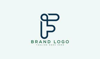letra F logo diseño vector modelo diseño para marca.