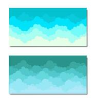 Collection Sky and Clouds Beautiful sky Background flat design background cloud illustration vector