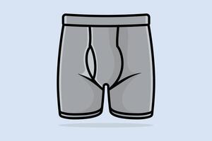 Boys Comfortable Underwear Short vector illustration. Sports and Fashion objects icon concept.