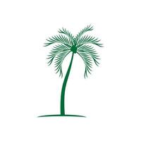 Palm tree logo vector template symbol design