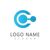 Molecule logo vector symbol template