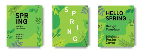 Spring abstract social media stories design templates. Spring background, cover, sale banner, flyer design. Template for advertising, web, social media. vector