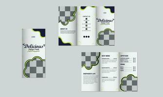 deliciuos and healthy ,fresh food brochure template design vector