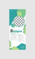 modern business roll up display banner template vector