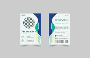 Modern Identity Card template design vector