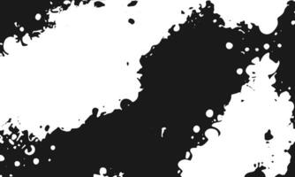 black and white ink splatters on a white background vector