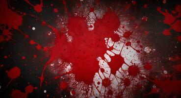 AI generated Artistic Red Blood Splattered On White Canvas Wallpaper photo