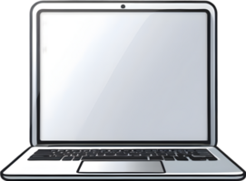 AI generated a laptop with ai generative png