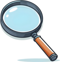 AI generated magnifying glass clipart ai generative png