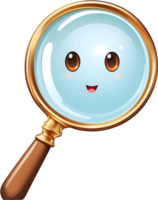 AI generated magnifying glass clipart ai generative png