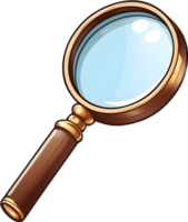 AI generated magnifying glass clipart ai generative png