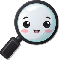 AI generated magnifying glass clipart ai generative png