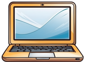 AI generated a laptop with ai generative png