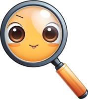 AI generated magnifying glass clipart ai generative png