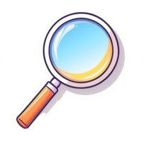 AI generated magnifying glass clipart ai generative png