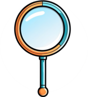 AI generated magnifying glass clipart ai generative png