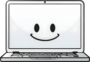 AI generated a laptop with ai generative png