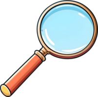 AI generated magnifying glass clipart ai generative png