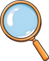 AI generated magnifying glass clipart ai generative png