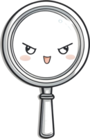 ai gegenereerd vergroten glas clip art ai generatief png