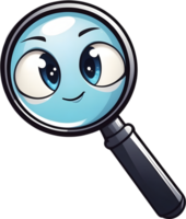 AI generated magnifying glass clipart ai generative png