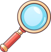 AI generated magnifying glass clipart ai generative png