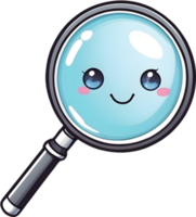 AI generated magnifying glass clipart ai generative png