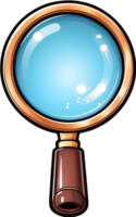 AI generated magnifying glass clipart ai generative png