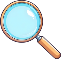 AI generated magnifying glass clipart ai generative png