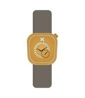 Clock icon in flat style, Business watch. Vector design element