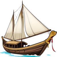 AI generated Thai Boat Style png