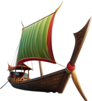 AI generated Thai Boat Style png