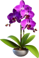 ai generado tailandés orquídea icono png